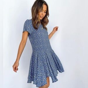 Petal & Pup Blue Floral Women's Dress